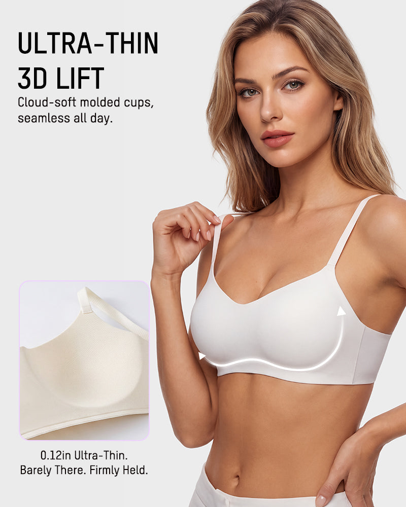 Wireless Low-Cut 3D Seamless Bra - view 2