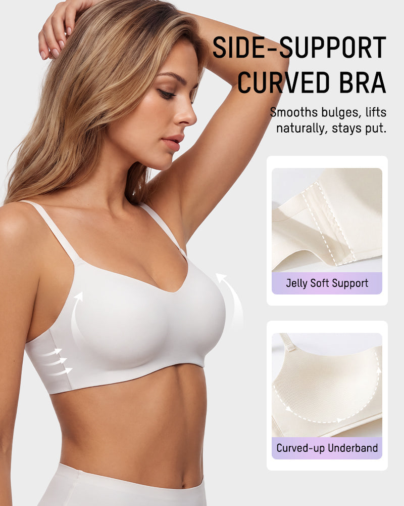 Wireless Low-Cut 3D Seamless Bra - view 3