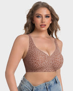 Wireless Leopard V-Neck Contour Bra - view 3