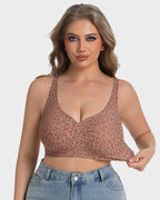 Wireless Leopard V-Neck Contour Bra - view 2