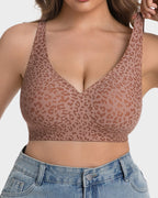 Wireless Leopard V-Neck Contour Bra - view 5