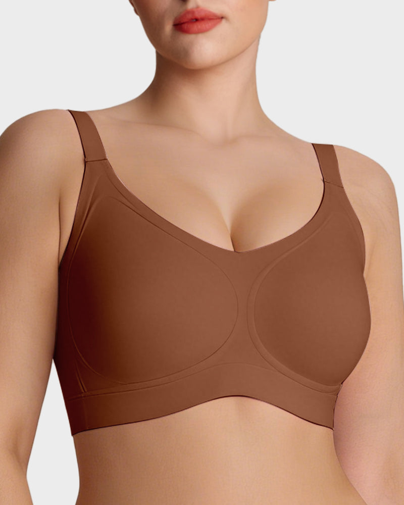 Wireless V-Neck Back & Side Smoothing Bra - view 12