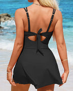 Women’s Tummy Control One-Piece Swimdress - view 2