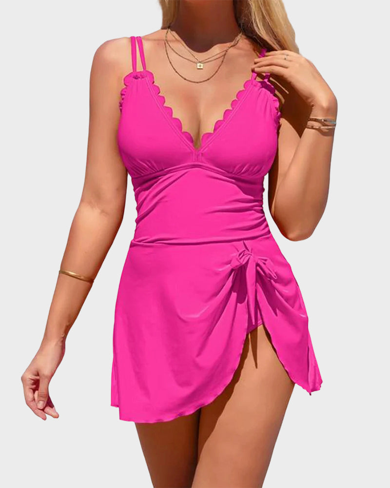 Women’s Tummy Control One-Piece Swimdress - view 10