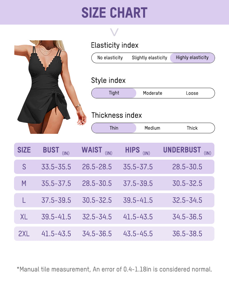 Women’s Tummy Control One-Piece Swimdress - view 12