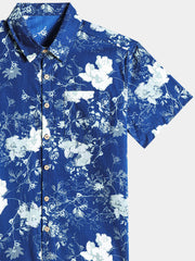 Men’s Summer Cruise Island Botanical Breathable Cotton Short Sleeve Shirt