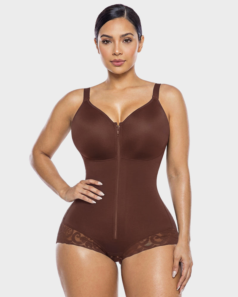 Zip Up Sculpting Bodysuit - view 16