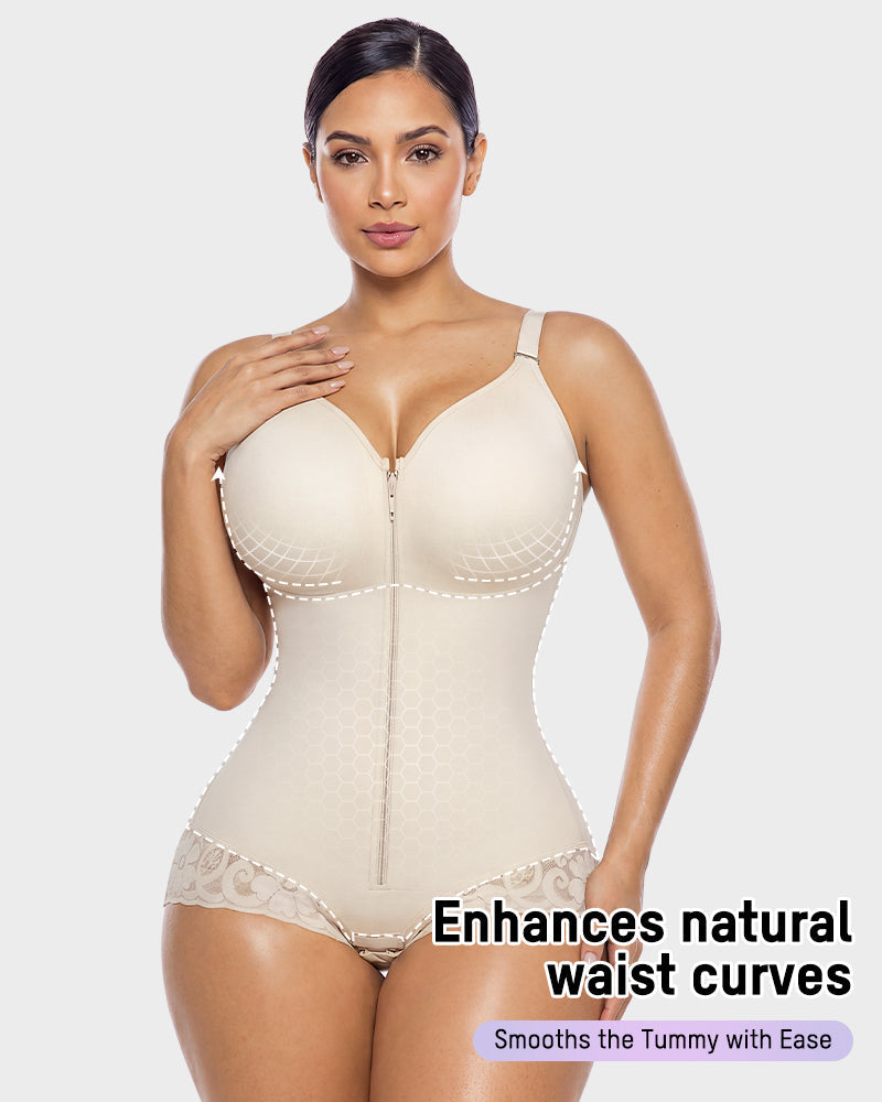 Zip Up Sculpting Bodysuit - view 4