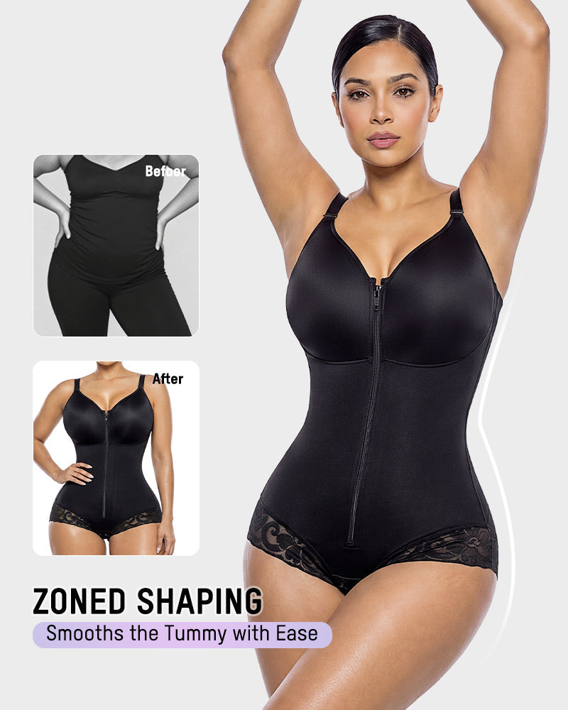 Zip Up Sculpting Bodysuit - view 5