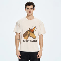 Tokyo-Tiger Silly Horse Trying To Be Magical Washed T-Shirt