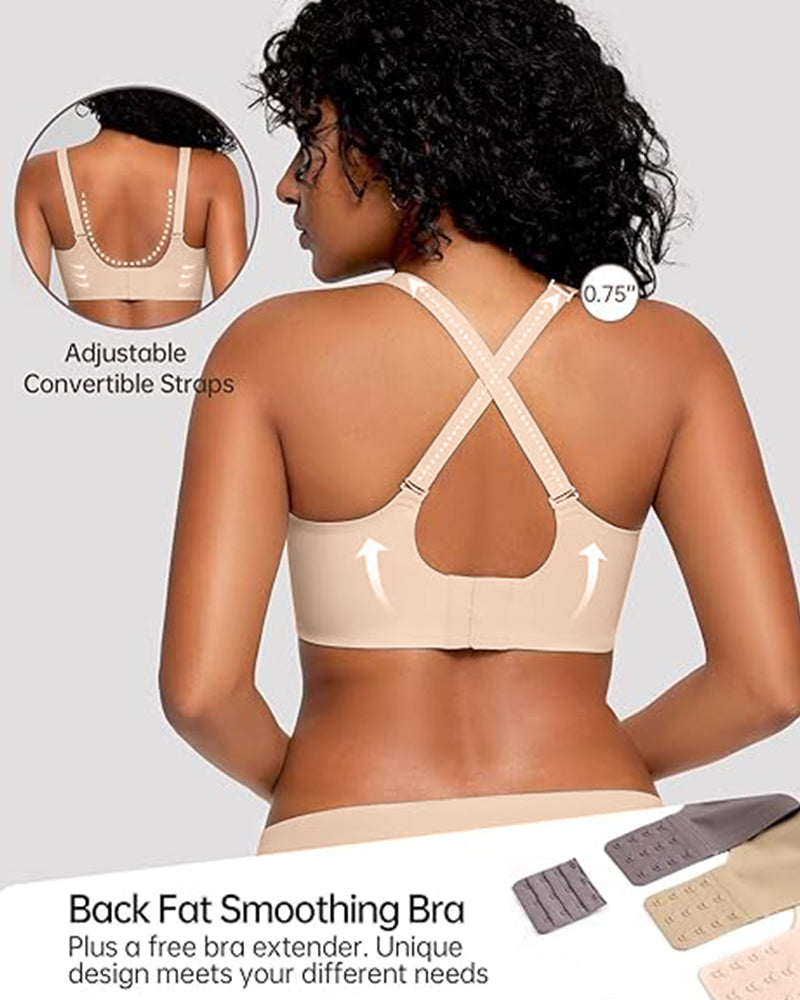 Soft Full Coverage Scalloped Wireless Jelly Bra - view 9