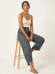 Esme | Women's Lightweight Linen Trousers, Breathable Autumn Trousers