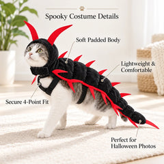 Halloween Centipede Cat Costume