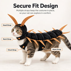 Halloween Centipede Cat Costume