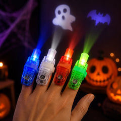Halloween LED Projector Finger Lights – Glow Party Favor Toys