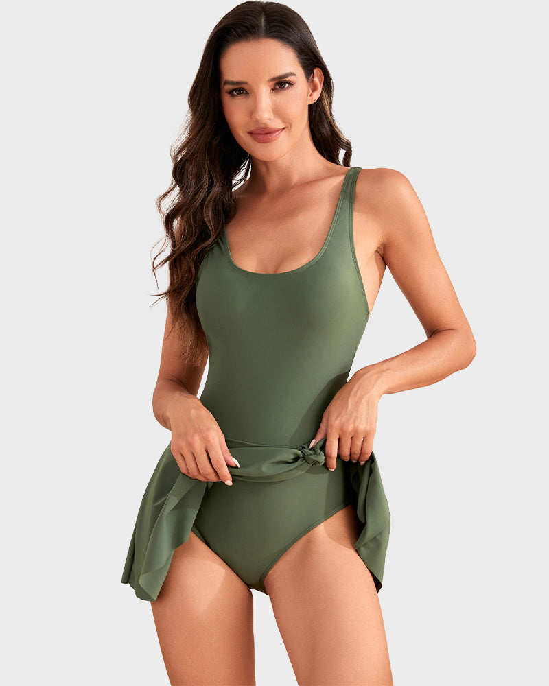 One Piece Tummy Control Tie Knot Swimsuits - view 14