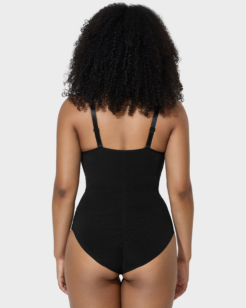 Criss-Cross Mesh Sculpting Bodysuit - view 4