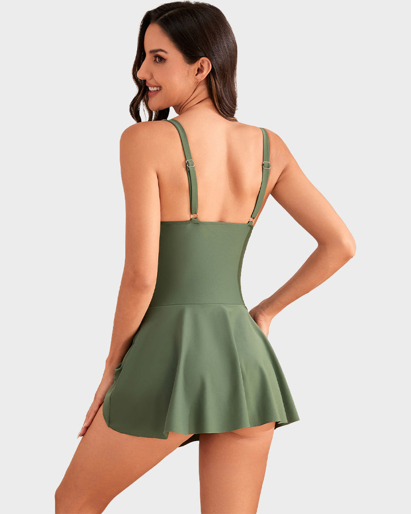 One Piece Tummy Control Tie Knot Swimsuits - view 16