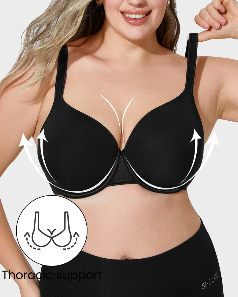 Elegant Full Coverage Underwire Bra - view 2
