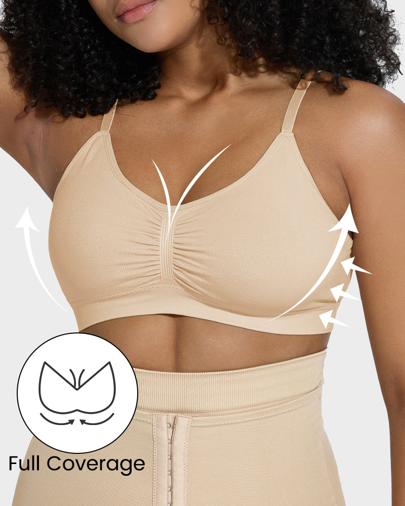 Full Coverage Non-Padded Wireless Sculpt Bra - view 3