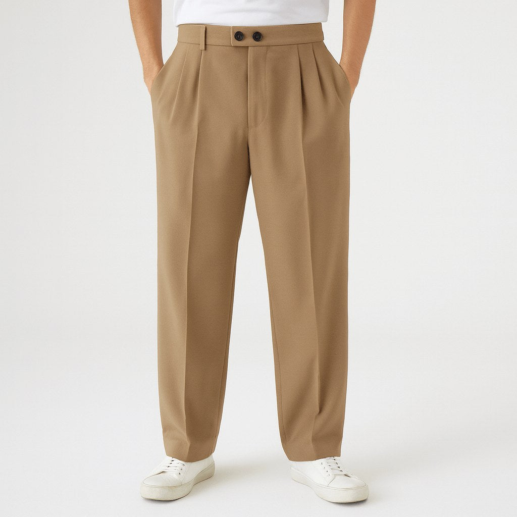 John | Men's Breathable Wide-Leg Pants, Relaxed Fit Everyday Pants