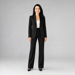 Rachel | Women's Tailored Blazer and Wide-Leg Pants Two-Piece Suit
