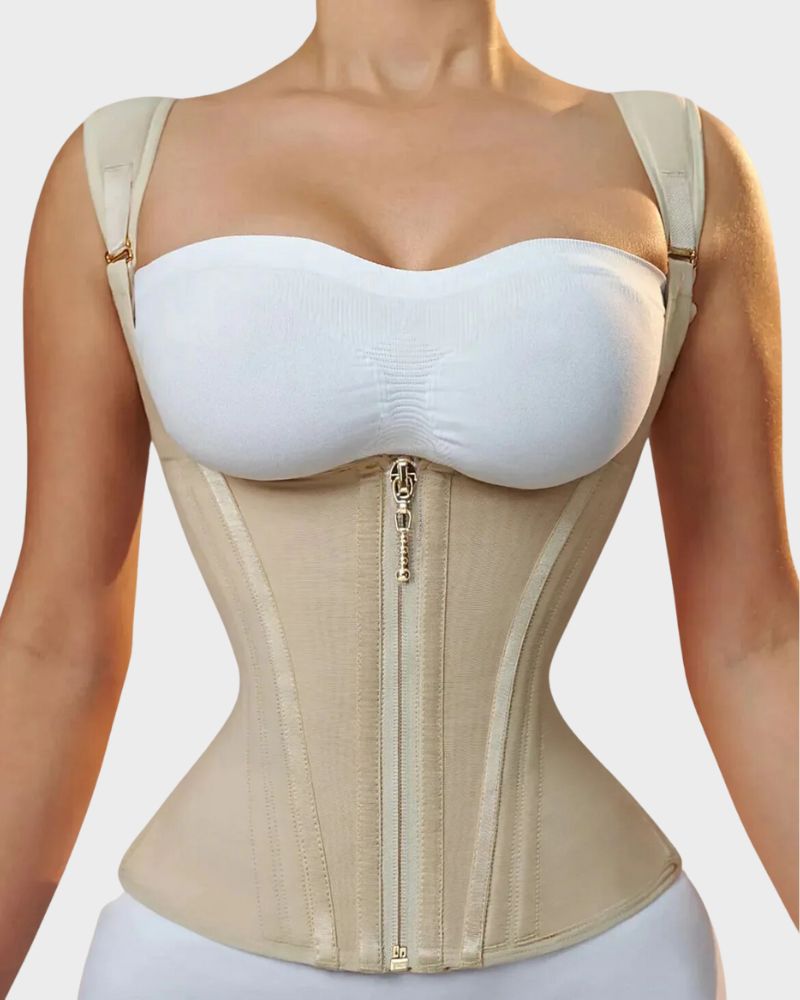 Double Waistband Corset Vest Waist Trainer - view 4