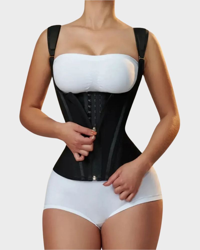 Double Waistband Corset Vest Waist Trainer - view 2