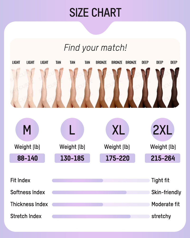 Translucent Fleece Lined Tights - view 4
