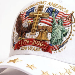 🦅Eagle & Liberty & Cross🎆United States 250th Anniversary Hat🧢
