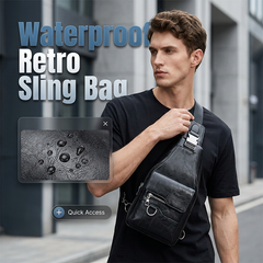🎒 49% OFF NOW! 🧳The Mercer Retro Sling Bag – Water-Resistant, Intelligent Storage & Ergonomic Comfort