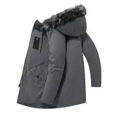 💕Free Shipping✈️Men's Windproof Hooded Thermal Mid-Length Parka Jacket