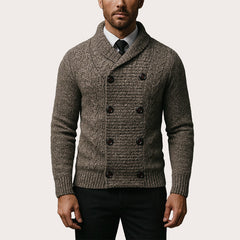 💕Free Shipping✈️Men's Double Breasted Shawl Collar Knit Cardigan