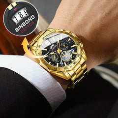 📢📢50% OFF !! ⏰Men's Stainless Steel Waterproof Luminous Watch⌚