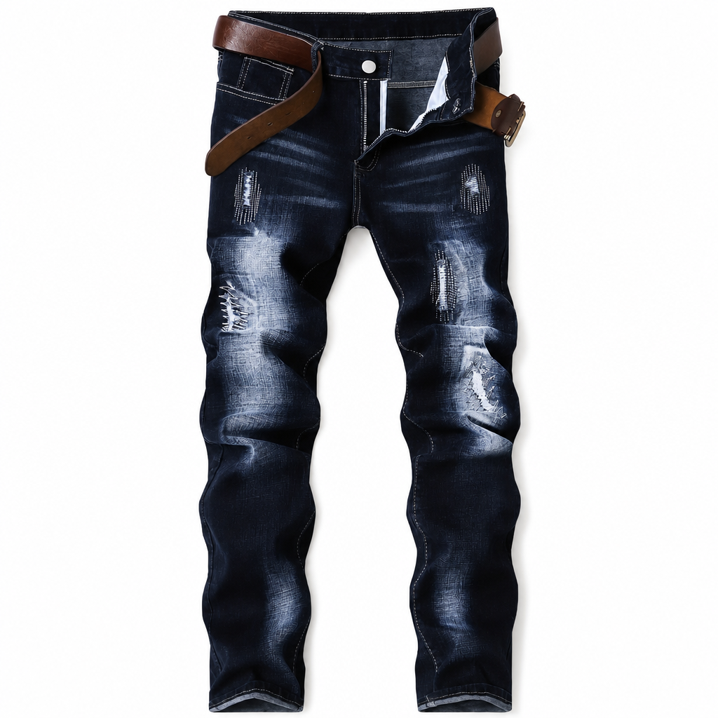 🖤Black Friday Sale:50% OFF🖤👖 Rugged Stretch | Men’s Slim-Fit Ripped Denim Jeans