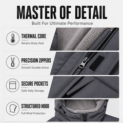 ⚡Free Shipping⚡Men's Winter Thermal Windproof Hooded Jacket