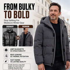 ⚡Free Shipping⚡Men's Winter Thermal Windproof Hooded Jacket
