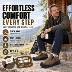 Men's Winter Plush-Lined Walking Shoes
