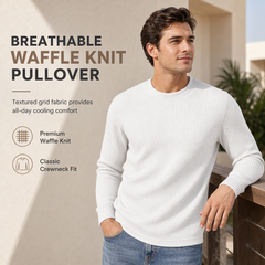 Men's Casual Slim Fit Crew Neck Long Sleeve Sweatshirt