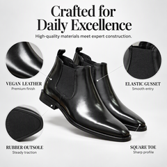 Men's PU Leather Chelsea Boots