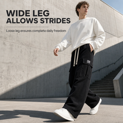 🍂Men's Relaxed Fit Corduroy Cargo Pants, Multi-Pocket Casual Trousers, Vintage Loose Outdoor Corduroy Bottoms