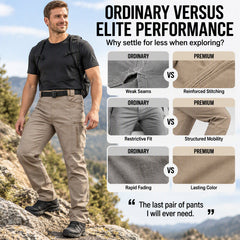 👖 Streamlined Fit, Hands-Free Utility | Men's Outdoor Slim Fit Tactical Cargo Pants